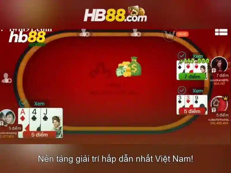 Các trò chơi SLOT tại HB88 Web
